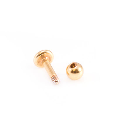Surgical Steel 14 Gauge Gold Plated Monroe Labret Studs - 3 Pack - photo 4