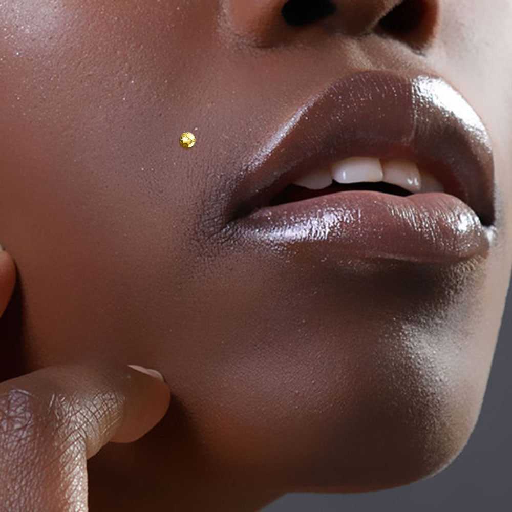 Bioflex 16 Gauge Labret Stud with 14K Solid Gold Push In Ball Top - photo 2