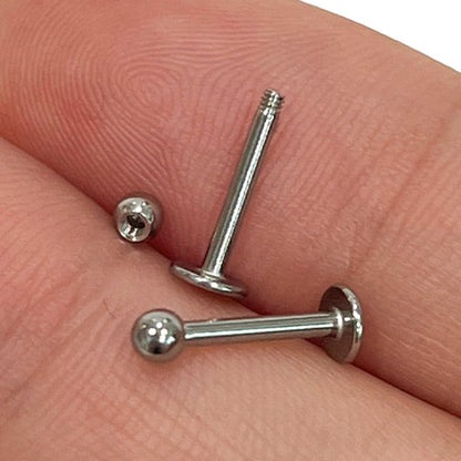Surgical Steel 16 Gauge Flat Back Labret Stud - photo 3