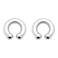 Surgical Steel 0 & 00 Gauge Horseshoe Circular Barbell