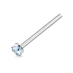 Surgical Steel 20 Gauge Bendable Nose Ring CZ - 10 Pack - View 5