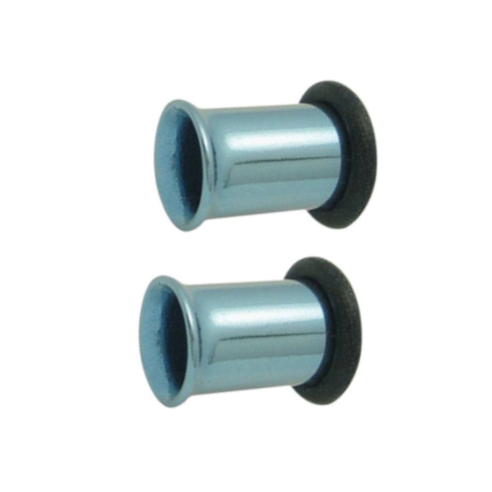 Titanium 2 Gauge Single Flare Ear Tunnels in Light Blue - Pair