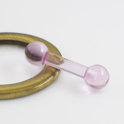 Acrylic Straight Barbell 6 Gauge 15mm - 8 Colors