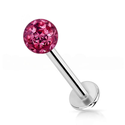 Surgical Steel 16 Gauge Labret Stud with Ferido Ball