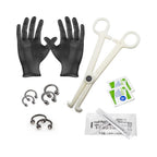 Surgical Steel LionGothic 14 & 16G Septum Piercing Kit - 12 Pack