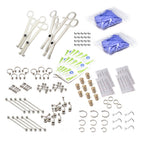 Surgical Steel LionGothic Professional Piercing Kit - 160 Pack