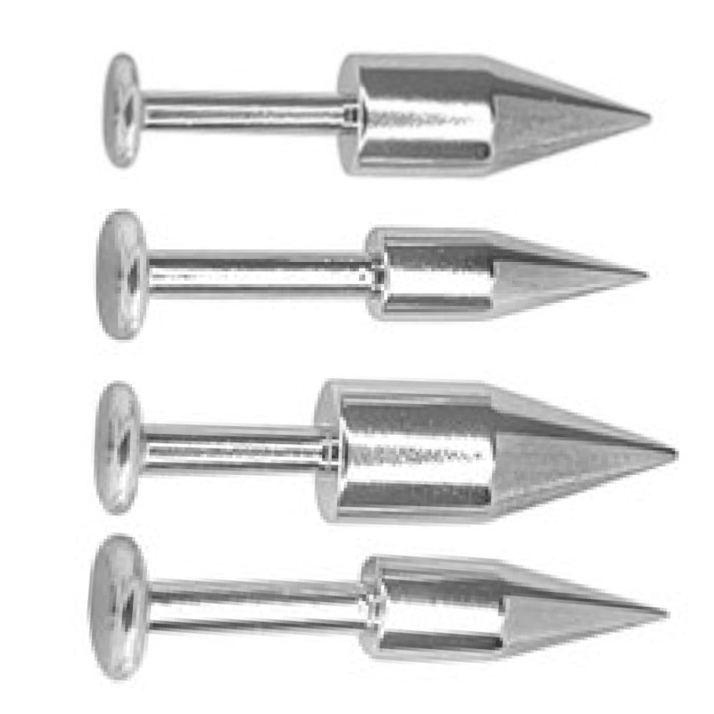 Surgical Steel 12 Gauge Labret Stud Spike with Long Bead Cone - photo 2
