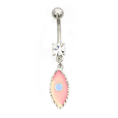 Surgical Steel 14 Gauge Luxe Modz Pastel Dangle Eye Belly Ring - photo 7