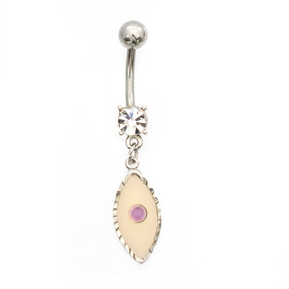 Surgical Steel 14 Gauge Luxe Modz Pastel Dangle Eye Belly Ring - photo 5