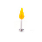 Surgical Steel 16 Gauge Micro Monroe Labret with Colorful Spike