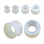 Moonstone Double Flare Ear Tunnels 2G to 13/16 Inch