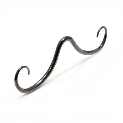PVD Black Surgical Steel 14 to 16 Gauge Mustache Septum Ring