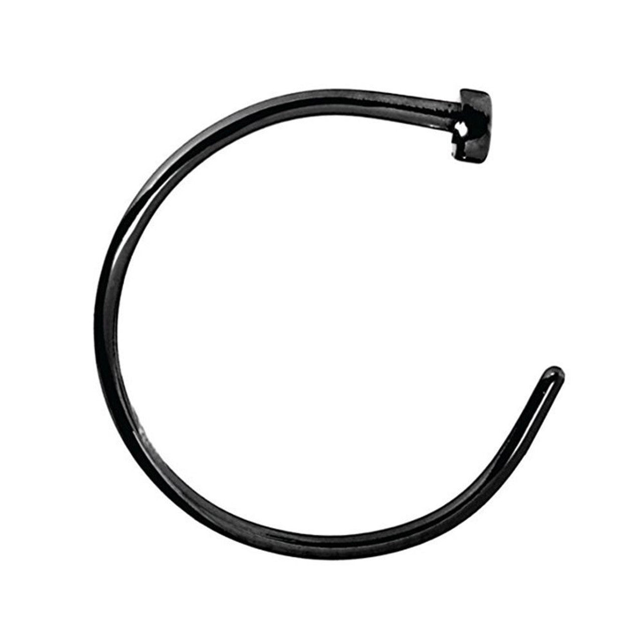 Surgical Steel Nose Ring Hoop 22 Gauge (0.75mm) 5/16" - 7 Colors