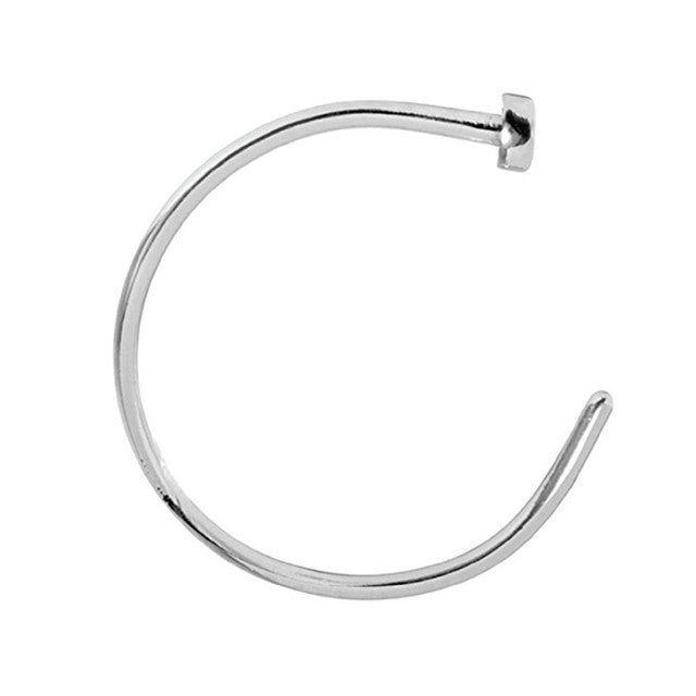 Surgical Steel Nose Ring Hoop 22 Gauge (0.75mm) 5/16" - 7 Colors - Kruelty - Photo 7