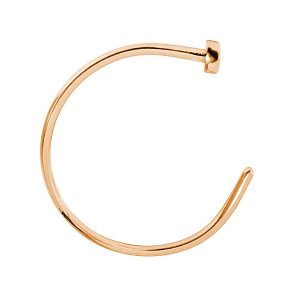 Surgical Steel Nose Ring Hoop 22 Gauge (0.75mm) 5/16" - 7 Colors - Kruelty - Photo 9