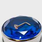 Surgical Steel L-Bend Nose Stud with Square CZ - 18 & 20 Gauge - photo 11