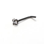 Surgical Steel L-Bend Nose Stud with Square CZ - 18 & 20 Gauge - photo 6