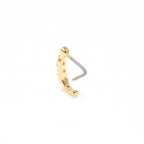 Surgical Steel 20 Gauge L Shape CZ Nose Screw Crawler Stud 6mm