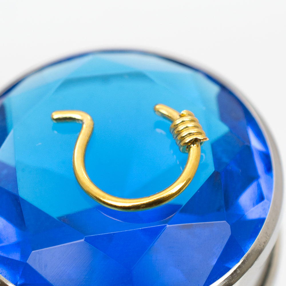 Surgical Steel Nose Ring with Two Coils - View 3