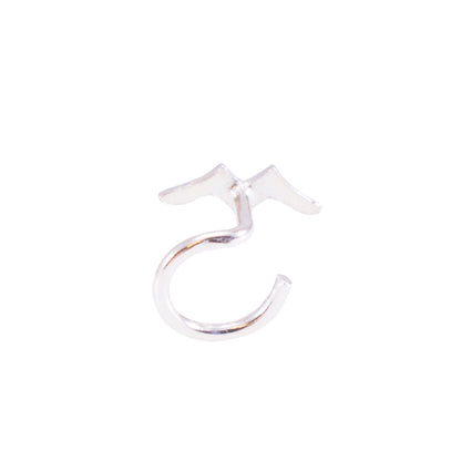 .925 Sterling Silver Nose Screw Stud with Lightning Bolt - photo 2