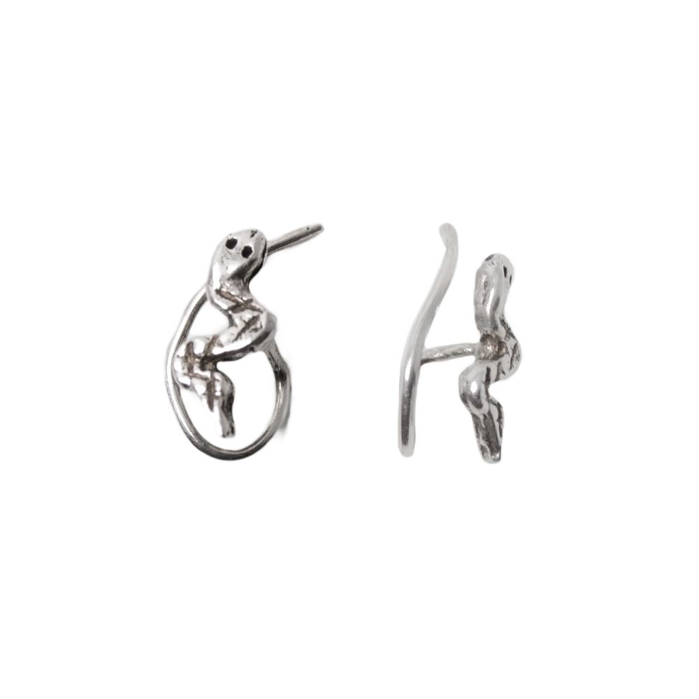 .925 Sterling Silver Snake Nose Stud - 18 & 20 Gauge