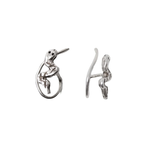 .925 Sterling Silver Snake Nose Stud - 18 & 20 Gauge