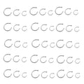 Surgical Steel 18 & 20 Gauge Nose Hoop Rings Wholesale - 100 Pack