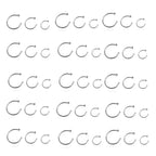 Surgical Steel 18 & 20 Gauge Nose Hoop Rings Wholesale - 100 Pack