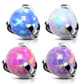 Titanium 14 & 16 Gauge Prong Set Opal Ball Dermal Anchor Tops