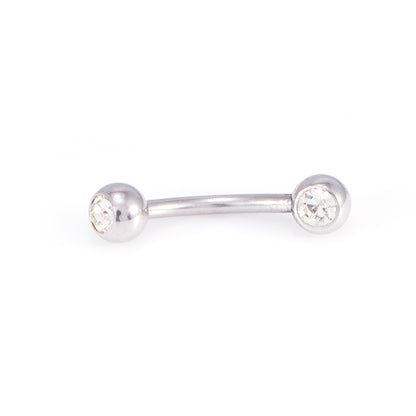 Surgical Steel 14 Gauge Belly Ring Clear CZ - 10 Pack - photo 7