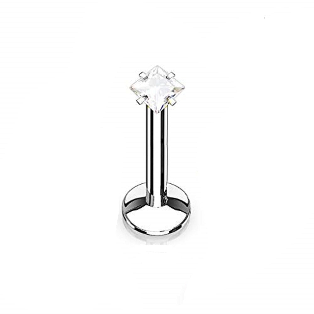 Surgical Steel & Bioflex Labret Studs 16 Gauge 10mm - 2 Pack