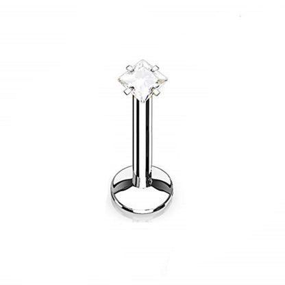 Surgical Steel & Bioflex Labret Studs 16 Gauge 10mm - 2 Pack