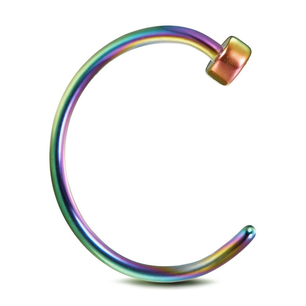 Surgical Steel Nose Hoop Ring 20 18 & 16 Gauge 3 Colors - 3 Pack - Kruelty - Photo 7