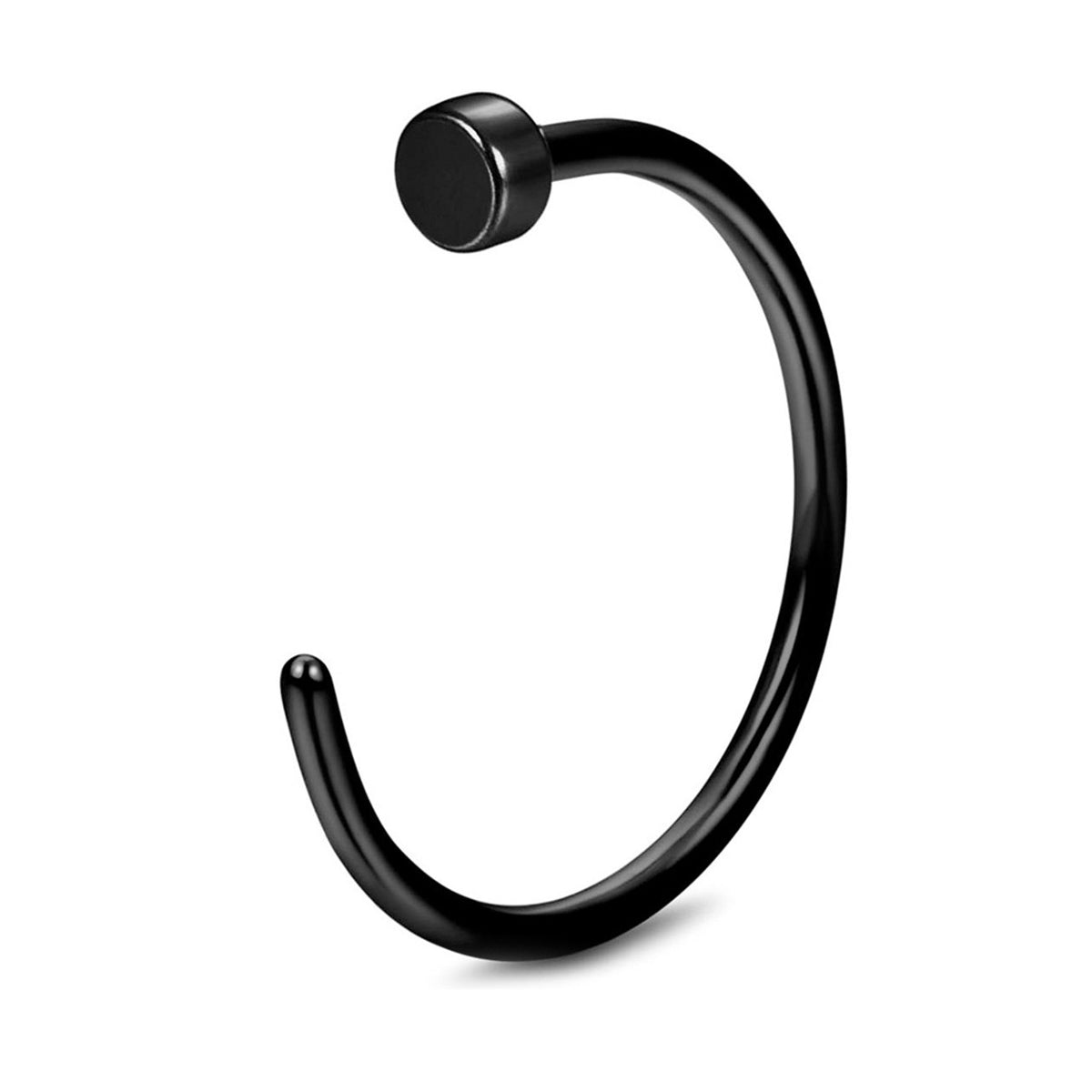 Surgical Steel Nose Hoop Ring 20 18 & 16 Gauge 3 Colors - 3 Pack - Kruelty - Photo 3