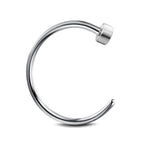 Surgical Steel Nose Hoop Ring 20 18 & 16 Gauge 3 Colors - 3 Pack - Kruelty - Photo 6