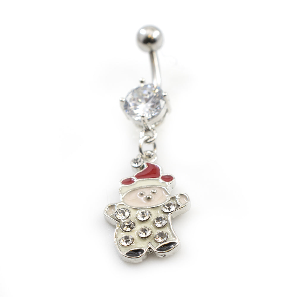Surgical Steel 14 Gauge Christmas Belly Ring - Choose Your Design - photo 8
