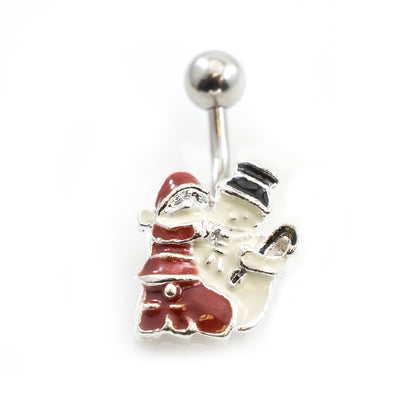 Surgical Steel 14 Gauge Christmas Belly Ring - Choose Your Design - photo 10