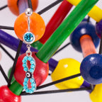 Surgical Steel 14G Evil Eye, Tree of Life & Hamsa Belly Rings - 3 Pack