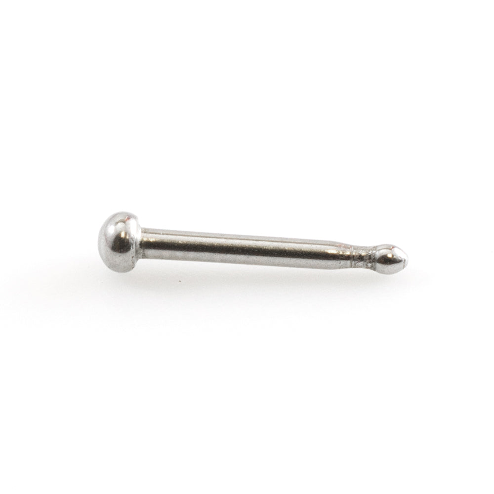 Surgical Steel 22 Gauge Blue CZ Nose Rings Star, Bone & Screw - 3 Pack