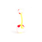 Surgical Steel & Acrylic 14G CZ & Flexi Belly Rings Vibrant - 6 Pack