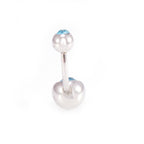 Surgical Steel & Acrylic 14G CZ & Flexi Belly Rings Vibrant - 6 Pack