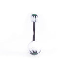 Surgical Steel & Acrylic 14G CZ & Flexi Belly Rings Neon - 6 Pack
