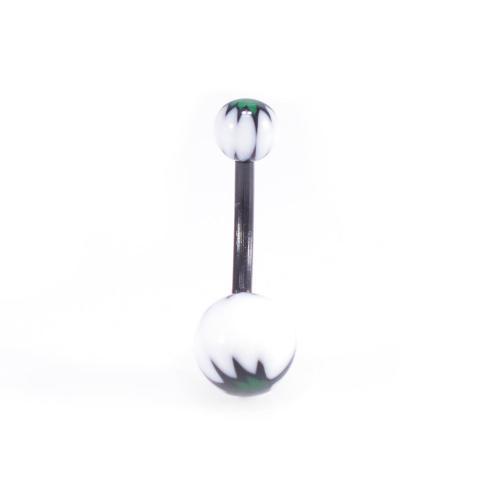 Surgical Steel & Acrylic 14G CZ & Flexi Belly Rings Neon - 6 Pack