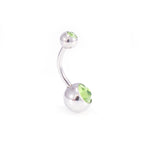 Surgical Steel & Acrylic 14G CZ & Flexi Belly Rings Neon - 6 Pack