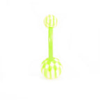 Surgical Steel & Acrylic 14G CZ & Flexi Belly Rings Neon - 6 Pack