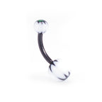 Surgical Steel & Acrylic 14G CZ & Flexi Belly Rings Neon - 6 Pack