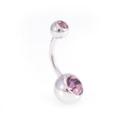 Surgical Steel & Acrylic 14G CZ & Flexi Belly Rings Neon - 6 Pack