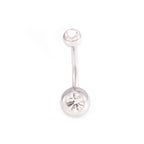 Surgical Steel & Acrylic 14G CZ & Flexi Belly Rings Neon - 6 Pack