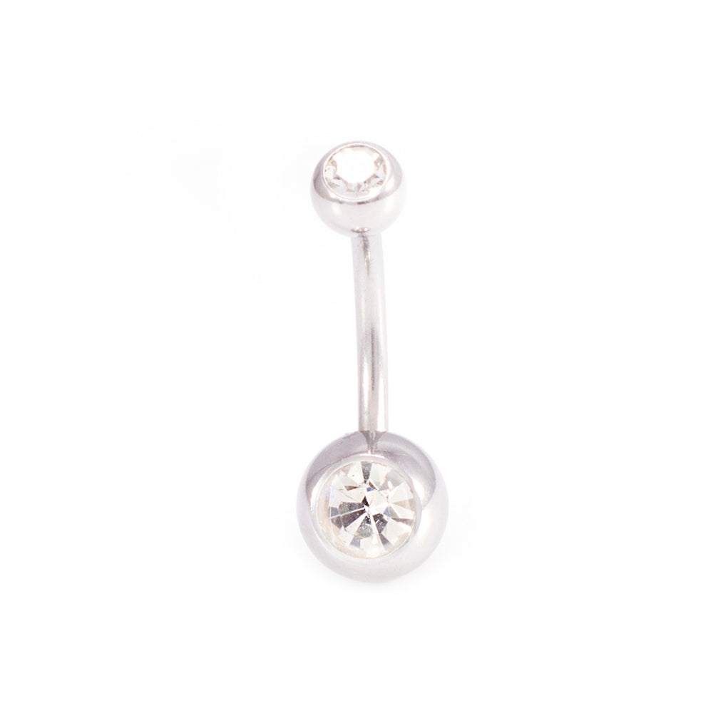 Surgical Steel & Acrylic 14G CZ & Flexi Belly Rings Neon - 6 Pack