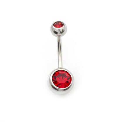 Surgical Steel 14 Gauge Belly Rings with CZ Star Dangle - 2 Pack - photo 6
